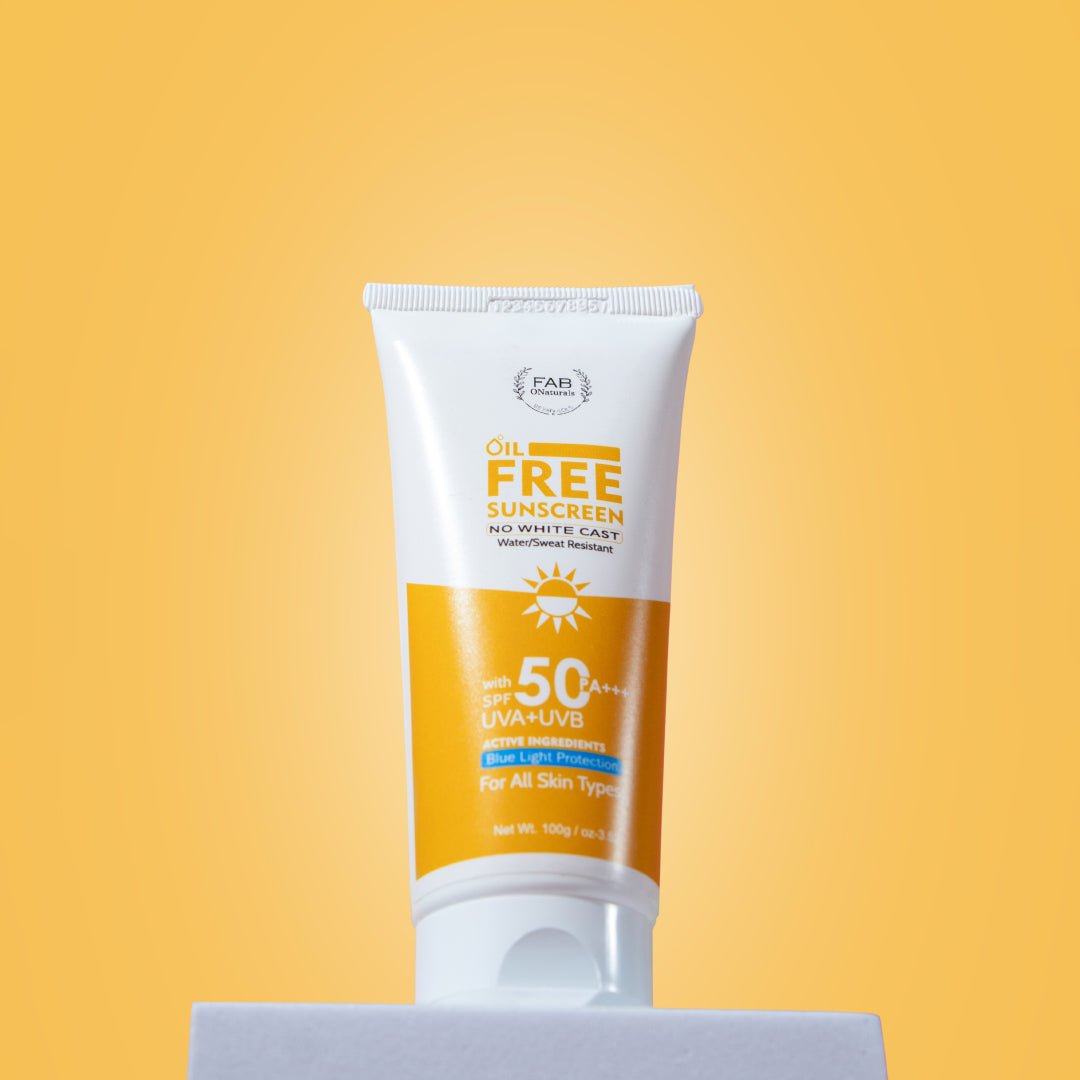 Oil Free Sunscreen SPF PA+++ Non Sticky & Light Weight - Fabonaturals